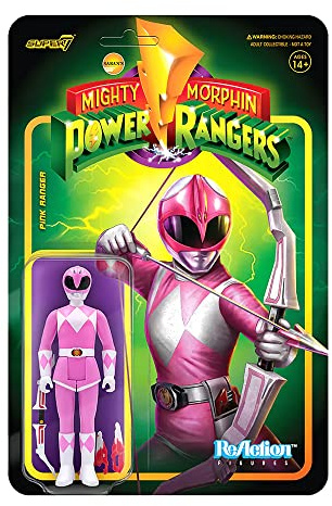 Power Rangers Reaction Wave 2 Pink Power Ranger Standard