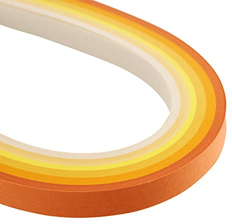 Craftdady 120 Strisce Quilling Strisce Di Carta 530x10mm Graduale Giallo per FAI DA TE Artigianato Fatto A Mano Quilling Pittura Della Carta Decorazione Della Parete