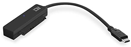 ACT Adaptador SATA a USB 3.0 Tipo C HDD/SSD de 2.5 Pulgadas, USB a SATA I/II/III, Soporte UASP - AC1525