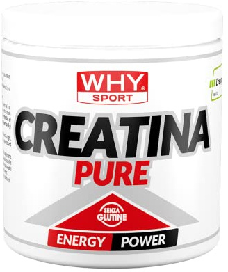 WHY SPORT CREATINA PURE - Creatina Monoidrato - Pre Workout - Integratore Alimentare a Base di Creatina Monoidrato Creapure - 300 g