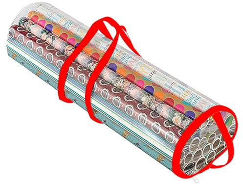 Geschenkpapier-Aufbewahrung, Geschenkpapier-Station, Bastelrollen-Organizer, Geschenkpapier-Organizer, Geschenkpapier-Aufbewahrungsbehälter, Tragetasche für Geschenkpapier, Unterbettaufbewahrung für