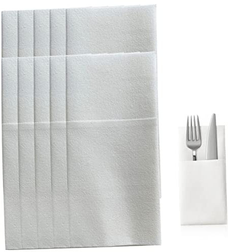 PRETYZOOM Dekorative Servietten Besteck Geschenkpapier Partyzubehör Kompaktes Design Für Einfache Verwendung 50 Stück