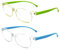 Husalsea Blaulichtfilter Brille Licht Brille, Anti Blaues Licht Brille Gaming-Brille Computer-Bildschirm Handeln, Verhindern, Dass Kinder Brillen Müdigkeit Blockieren Blaues Licht Brille (Blau Grün)