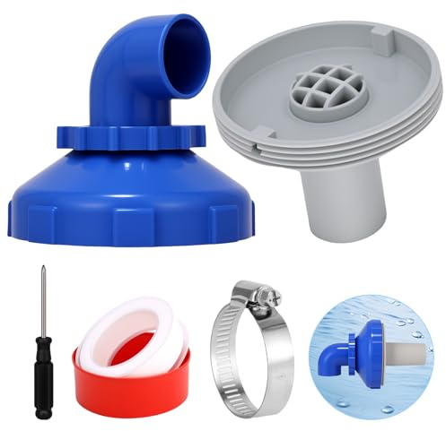 Ugello di Scarico per Piscina Girevole a 360°, Ugello di ritiro per Piscina, Ugello di Ingresso per Piscina, Set di Ugelli per Piscina Regolabile per Piscina Intex Bestway Attacco Tubo 32/38 mm