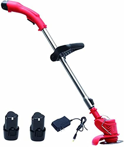 WQZzjm Tagliaerba Elettrico Leggero Senza Fili Tagliaerba Portatile Senza Fili Tagliaerba Piccolo Tagliaerba con Batteria al Litio Ricaricabile Tagliaerba da Giardino Tagliaerba Sprout Rosso
