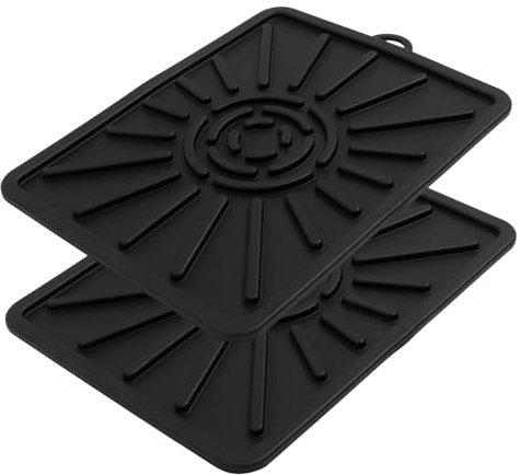 Toyvian 2pièces Tapis De Cuisson Réutilisable Silicone pour Plaque De Cuisson Housse De Protection pour Antiadhésif Et Facile à Nettoyer