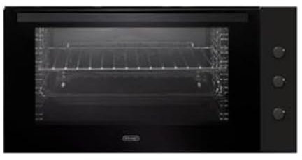 De'Longhi DLM 90 N Forno Elettrico, 9 Funzioni, Doppio Vetro Con Vetro Interno Estraibile, 87 Litri, Telai Laterali, Colore Nero, Classe Energetica A