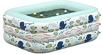 Piscine gonflable rectangulaire pour adultes, parfaite pour une utilisation dans le jardin