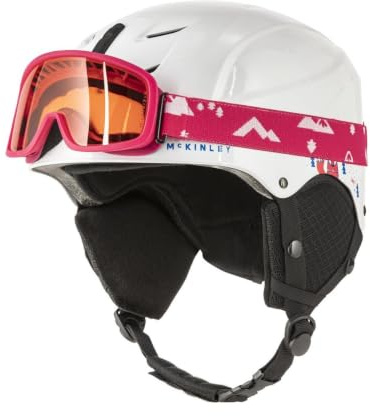 McKinley Ki.-Ski-Helm +BrilleSet MistralFoxy WHITE/WHITE-BRIGHT MANGO-SAPPH