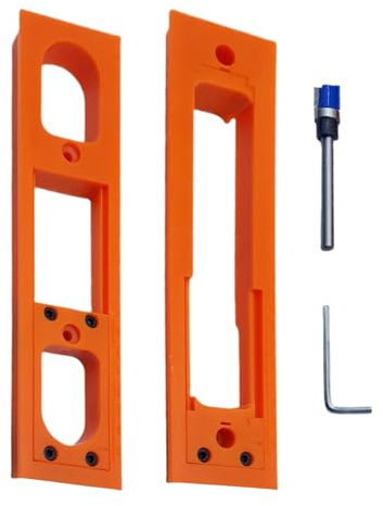 Hinge Jig | Guida Per Fresatrice Cerniere Porte - Attrezzo Leggero Per Montaggio Rapido E Preciso Ideale Per Esterni Riparazioni Installazioni Falegnameria Principianti