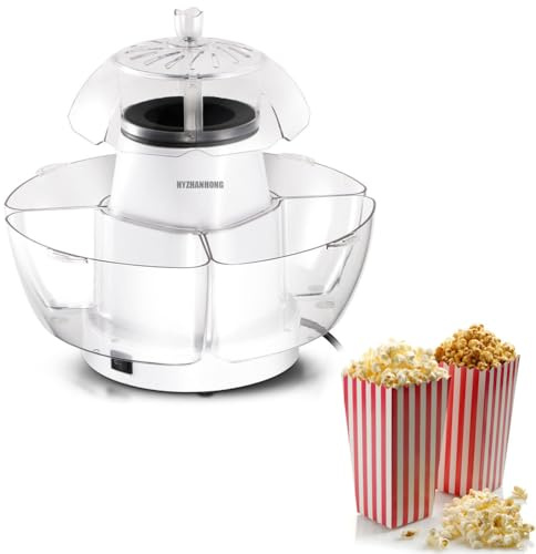 HYZHANHONG Portable Electric Popcorn Machine,Small DIY Grain Bursting Machine,Easy To Operate And Clean Suitable for Making Snack Foods