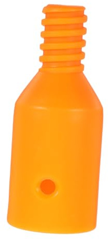 DECOMELODY Threaded Rod Connector Plastic Thread Fitting Adapter Broom Handle Replacement Part Orange Sturdy Versatile for Cleaning Maintenance