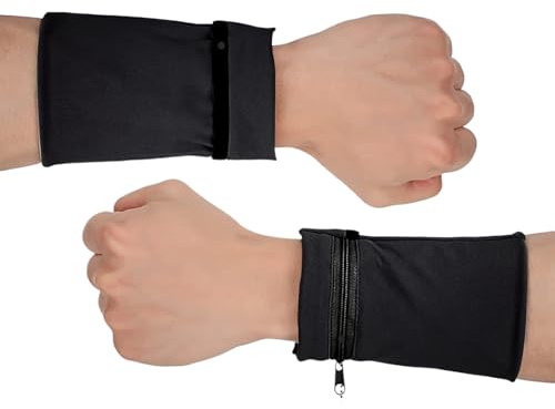 Handgelenk-Geldbörsen für Damen, Diebstahlschutz, Handgelenktasche mit Reißverschluss, für Damen und Herren, Fitnessstudio, Laufen, Reisen, Joggen, Radfahren, Yoga, Schlüsselkarte, Bargeld