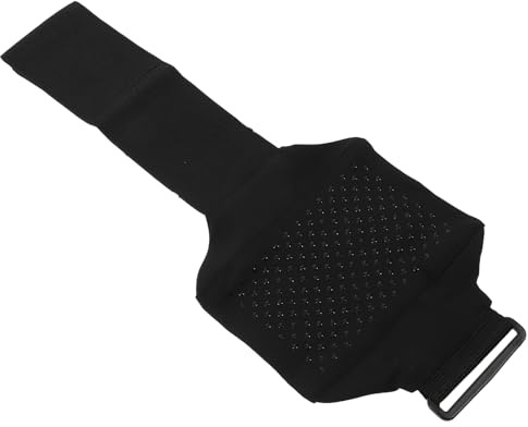 LIFKOME Soporte para Teléfono Móvil Deportivo Correa Elástica Ajustable para Pierna Bolsa para Correr Negra Cinturón Fitness para Ejercicio y Running Funda Segura para Móvil