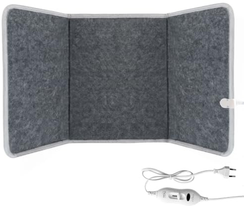 EclipseGuard Fußheizung Faltbar Unter Schreibtisch mit Timer & 2 Heizstufen | Faltbare Fußheizung mit 2 Heizstufen, Überhitzungsschutz, ideal für Büro, Homeoffice und Wintertage.