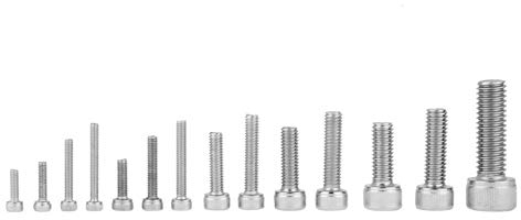 135 pcs Set M2.5 M3 M4 M5 M6 M8 Vis à tête à six pans creux en acier inoxydable 304 Avec boîte en plastique transparente