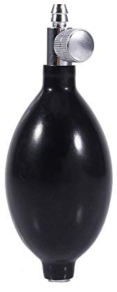 DEWIN Sphygmomanometer Bulb, Ersatz Blutdruck Birne Ersatz Schwarz Manual Inflation Blutdruck Latex Bulb mit Entlüftungsventil