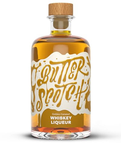Butterscotch Whiskylikör I Golden Caramel Whiskey Liqueur I 25% Vol. (1 x 0.5 l) I Vegan