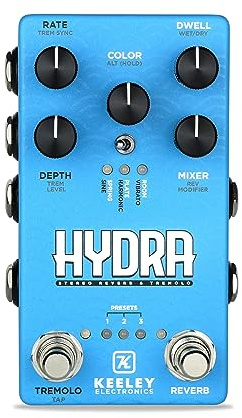 Keeley Hydra Stereo Reverb and Tremolo Pedal