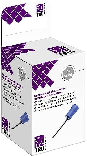 TRU COMPONENTS T2010C360 Stiftkabelschuh 1,5 mm² 2,5 mm² Teilisoliert blu 25 st