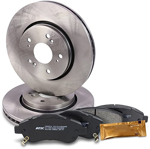 ATEC GERMANY Juego de frenos eje delantero incl. discos de freno Ø 293 mm ventilados + pastillas de freno delanteras Compatible con HONDA CR-V III (RE_), CR-V IV (RM_)