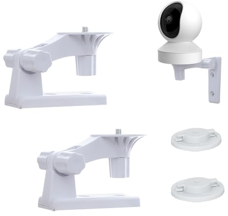 2 Stück Wandhalterung Kompatibel mit Reolink E1/E1 Pro | 180° Verstellbare Kamera Halterung, Kunststoff Wand & Deckenhalterung für Indoor Outdoor