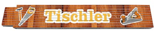 2m Zollstock - mit Beruf - Tischler - Text - Spruch - Glieder-Maßstab - Meterstab bedruckt - Gadget für Männer Opa Papa Vatertag Muttertag Weihnachten Baustelle