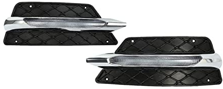 Frontstoßstangengrillform, LED-Nebellicht, Tagfahrlicht, Nebelscheinwerfer, kompatibel mit Mercedes Benz W204 C-Klasse 2012–2014, Drl