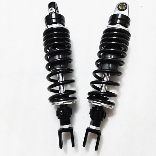 BKQCVY Zubehör 7mm Frühling 320mm 340mm Universal Hinterradaufhängung Einstellen Dämpfung Motorräder Stoßdämpfer Für S&uzuki