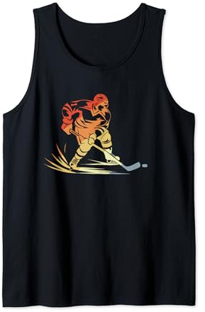 Eishockeyspieler Vintage Eissport Mannschaftssport Tank Top