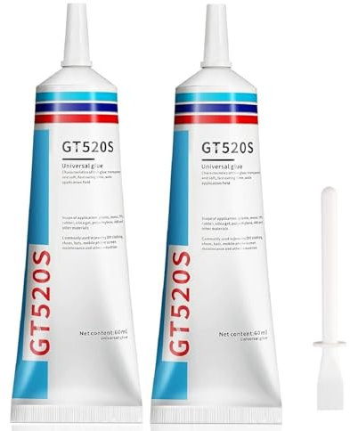 Colla per Tessuti,Adesivo per Tessuti Permanente e Lavabile,Colla Per Tessuto Per Tutte Le Fibre Naturali, Tessuti Di Poliestere, Jeans, Trasparente, Impermeabile Adesivo Trasparente per Tessuto,2PC