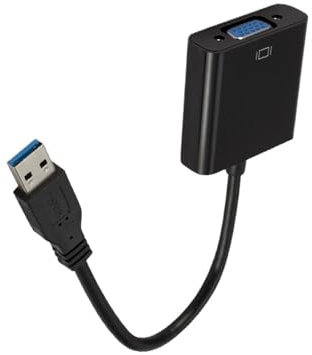 NIWPPKIMX Adaptador USB 3.0 a VGA Cable Adaptador de Tarjeta gráfica de Video Cable Adaptador Externo Conector USB 3.0 Macho a VGA Hembra for PC HDTV 1080P
