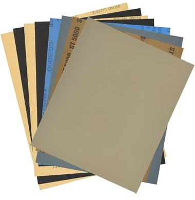 Nass Trocken Schmirgelpapier 230x280mm Schleifscheiben Körnung 1500/2000/3000/5000 für Politur & Finishing(32 Stück)