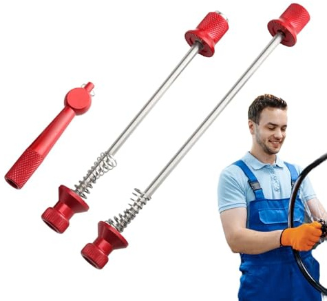Quick Release Skewer Set | Anti-theft Wheel Skewer Nut Tool | Aluminum Alloy Foldable Road Biking Rear Bearing Screw Rod For Front And Rear | Secure Lock Skewers Set Cycling Wheels Locking