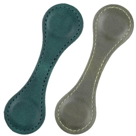 2 Stück Leder Magnetisches Lesezeichen Retro Buchseitenhalter Multifunktionale Seitenmarkierungsclip Handgefertigt Niedliches Lesezubehör für Weihnachten Buch Liebhaber Leser Frauen Geschenke