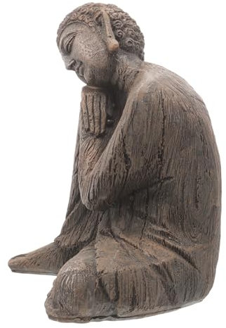 CIYODO Resin Buddha Statue Für Aquarien Große Buddha Figur Als Dekoration Für Fischbecken Meditationsornament Und Buddhistische Tempel Detailreiche Kunsthandwerksarbeit Hochwertigem