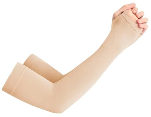 GZKDKZB 3 Pares de Mangas de protección Solar para Brazos, para Verano, para Exteriores, con Orificio para el Pulgar.