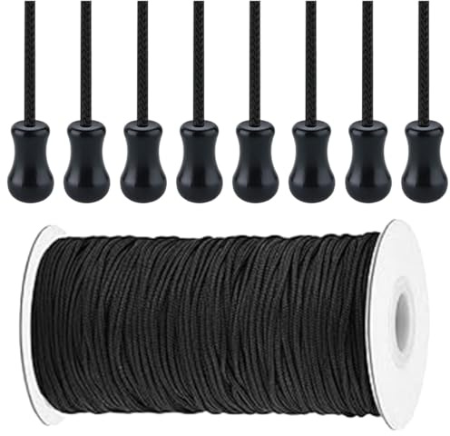 ULTECHNOVO Accesorios para Cortinas con Cuerda de Metros y Pesas Cuerda para Persianas para Cortinas y Terminales para Estores Instalación Fácil y Diseño Versátil para Hogar