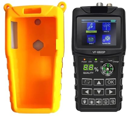 Localizador de satélite Digital VF 6800P HD Compatible con DVB-T2 DVB-S2 DVB-C buscador señal Cable sintonizador TV LCD 2,4 Pulgadas Alta sensibilidad