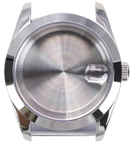 1 st 36 mm klockfodral och armband Safirglas for Miyota 8215 Movement Watches Tillbehör(NO.59 Solid Back B)