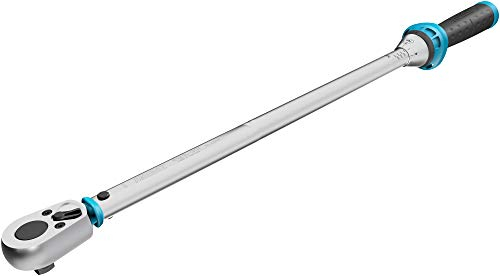 Hazet Drehmomentschlüssel 5123-3CT I Abtrieb: Vierkant 12,5 mm (1/2 Zoll), Toleranz: 3%, 32 Zähne (Betätigungswinkel 11,25 Grad) I Umschaltknarre für Auto und Fahrrad I 628 mm