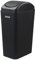 Qshape 15 Litre Black Plastic Swing Trash Bin Dustbin, 1 Pack