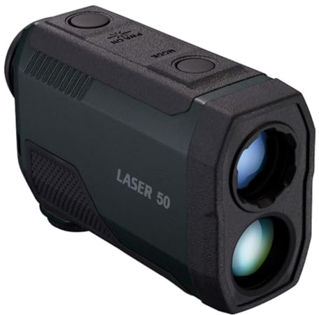 Nikon Laser 50 Rangefinder | Long-Distance Weatherproof rangefinder with a 2,000-yard Range, Incline/Decline Detection and a Bright, Clear OLED Internal Display