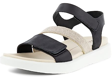 ECCO Flowt W damsandaler, svart, 40 EU