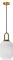 ZTTECH Weiße Glas-Pendelleuchte mit geripptem Glas-Lampenschirm und Bronze-Finish, moderne Retro-Deckenleuchte-Hängelampe (140mm)…