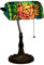 Uziqueif Lampe Banquier Vintage,Lampe De Table De Style Tiffany, Verre Abat-Jour, Lampe De Bureau, Lampe De Bureau De Banquier en Verre avec Interrupteur à Chaîne,C