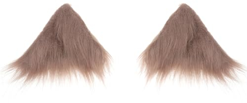 Beavorty 1 Paar Ausgestopfte Tierkopfbedeckung Tier Ohr Haar Pins Katzenohren Haarnadel Ohren Haarspange Haarspangen Für Katzenohren Kätzchen Ohren Cosplay Ohren Stirnband Stoff Japan Fuchs