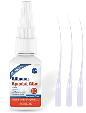 Viomis 30g Clear Silicone Super Glue - Instant, Waterproof, Heat-Resistant, Flexible Adhesive for Rubber, Liquid Silicone, CAR, TPU, TPR, TPE
