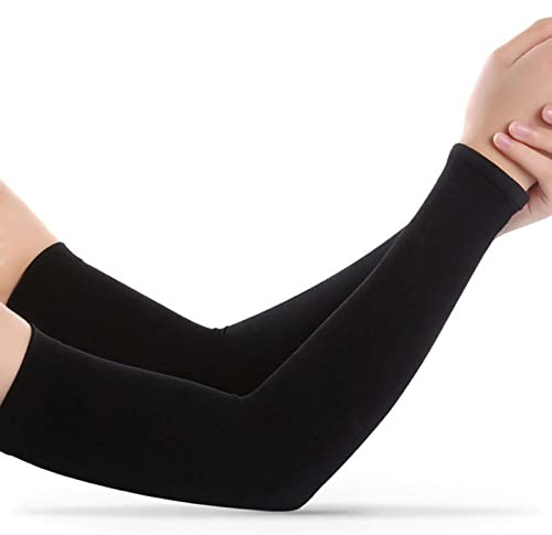 HUIOP Manicotti per braccio di raffreddamento per uomo e donna, protezione solare, maniche lunghe per ciclismo, guida, corsa, golf, calcio, basket