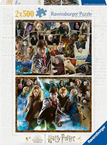 Ravensburger Puzzle Die Welt von Harry Potter - 2x500 Teile Puzzle | 2x500 Teile Harry Potter Puzzle, Exklusiv bei Amazon, Erwachsenenpuzzle, Geschenk für Frauen und Männer